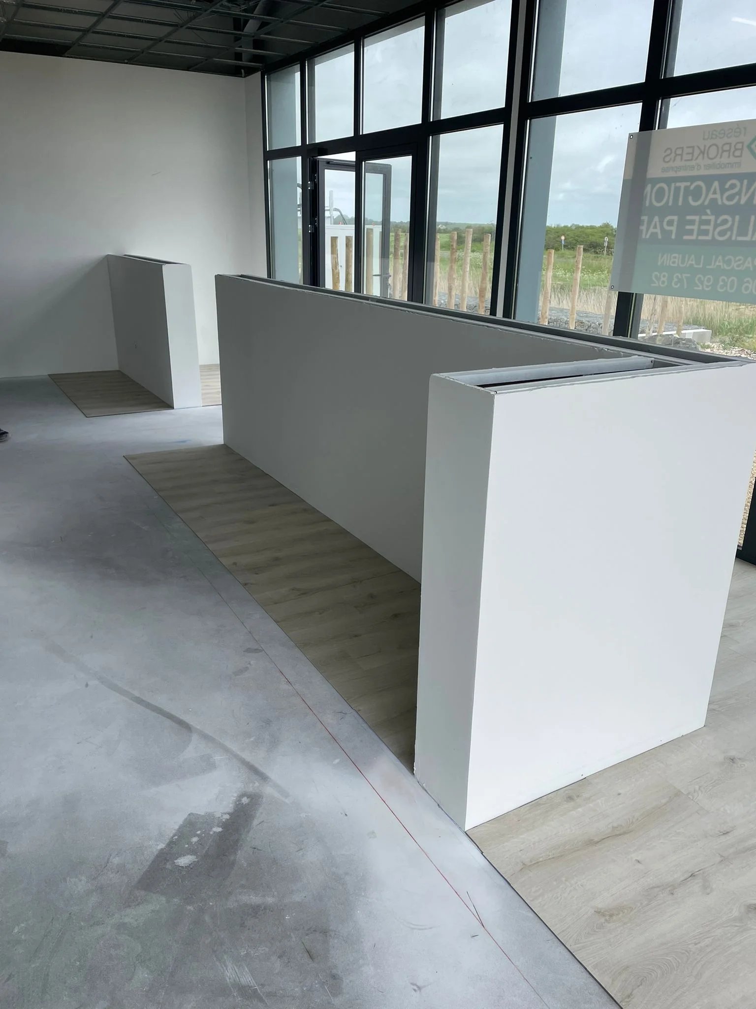Réalisation murs et cloisons peintes